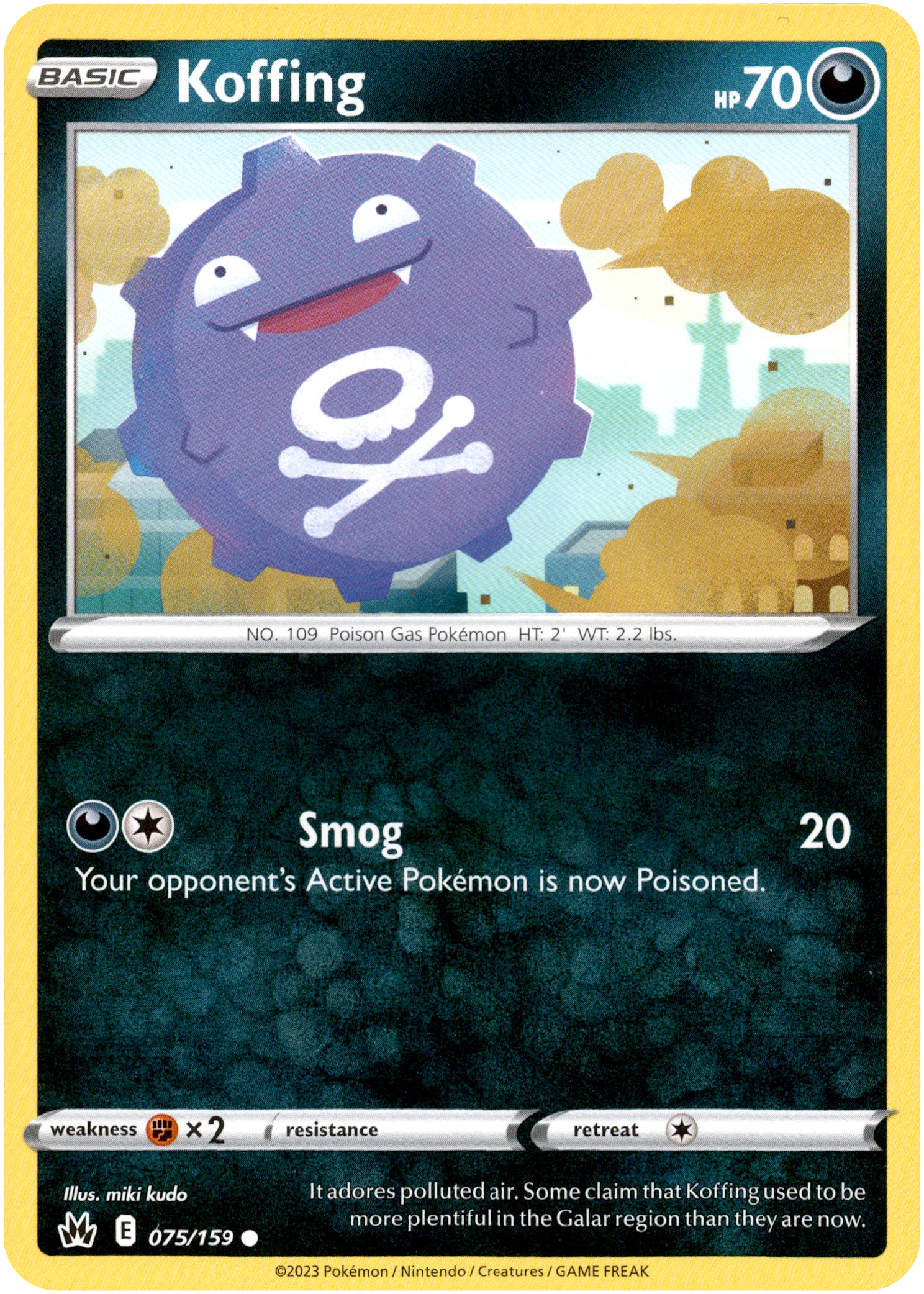 Koffing - 075/159 - Crown Zenith - Card Cavern