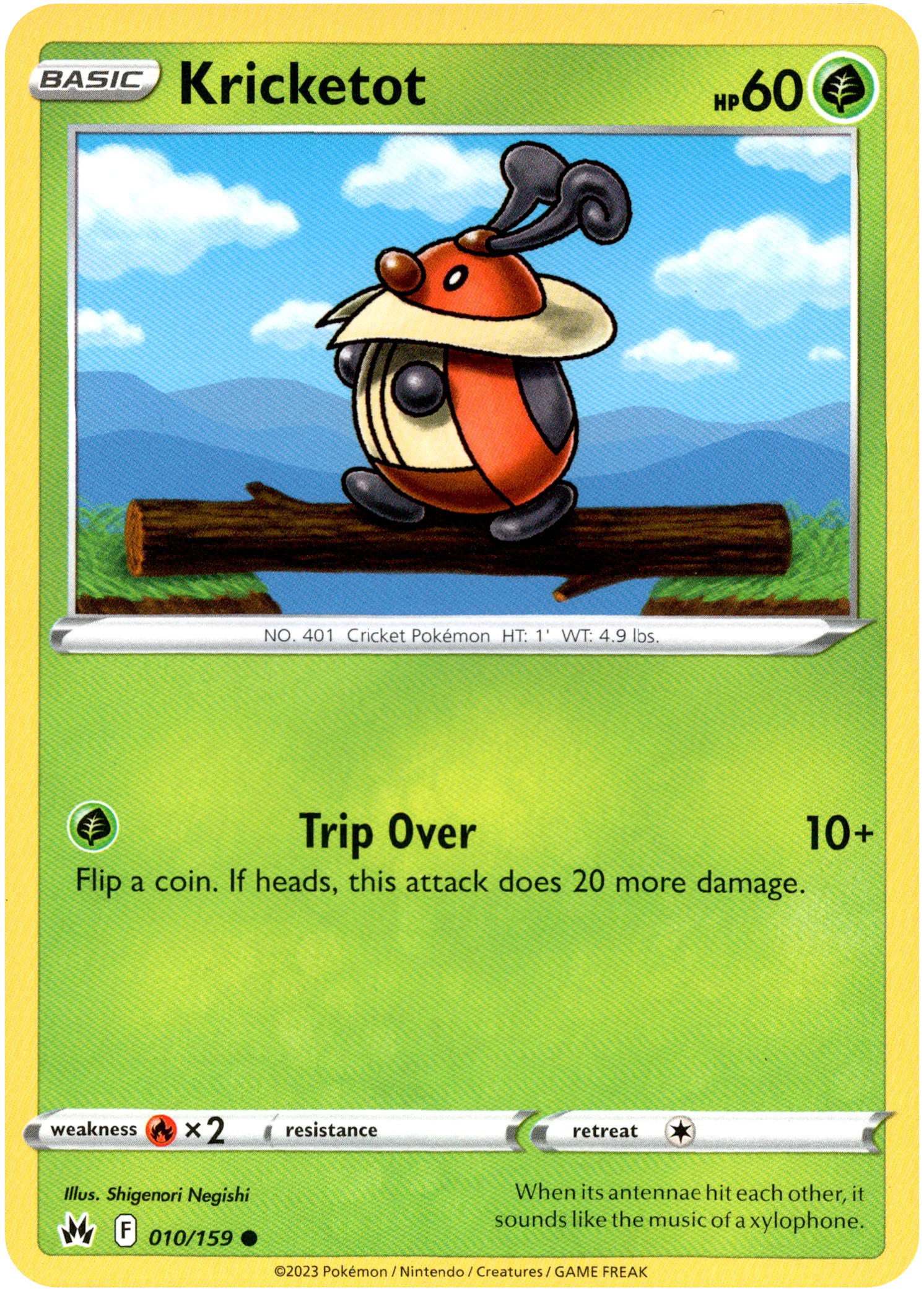 Kricketot - 010/159 - Crown Zenith - Card Cavern