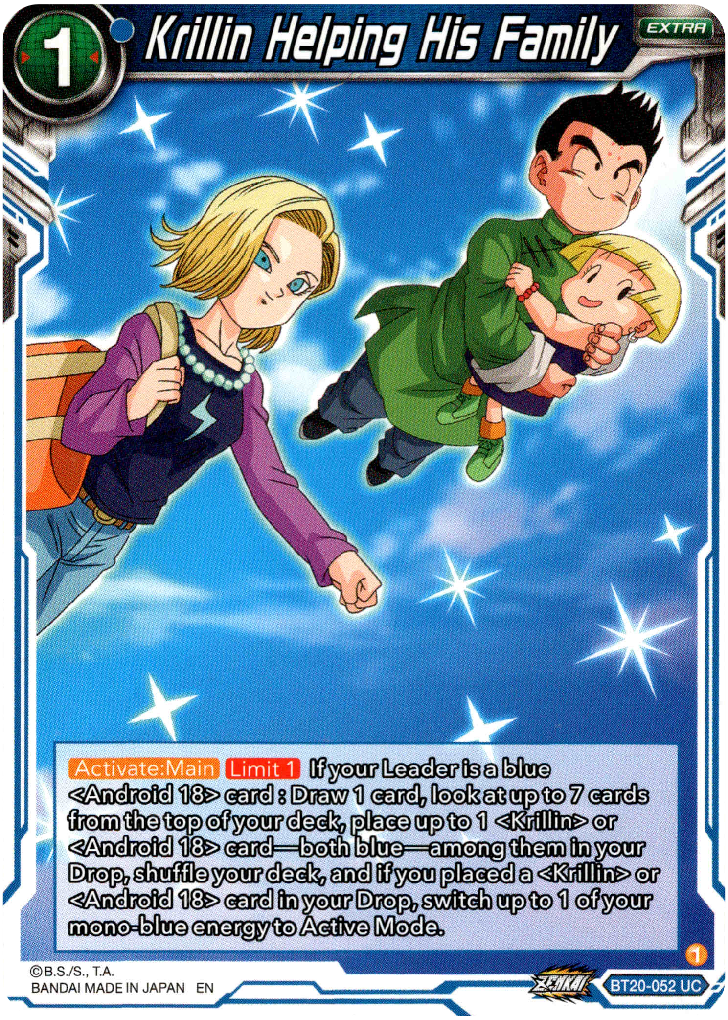 Krillin Helping His Family - BT20-052 UC - Power Absorbed - Card Cavern