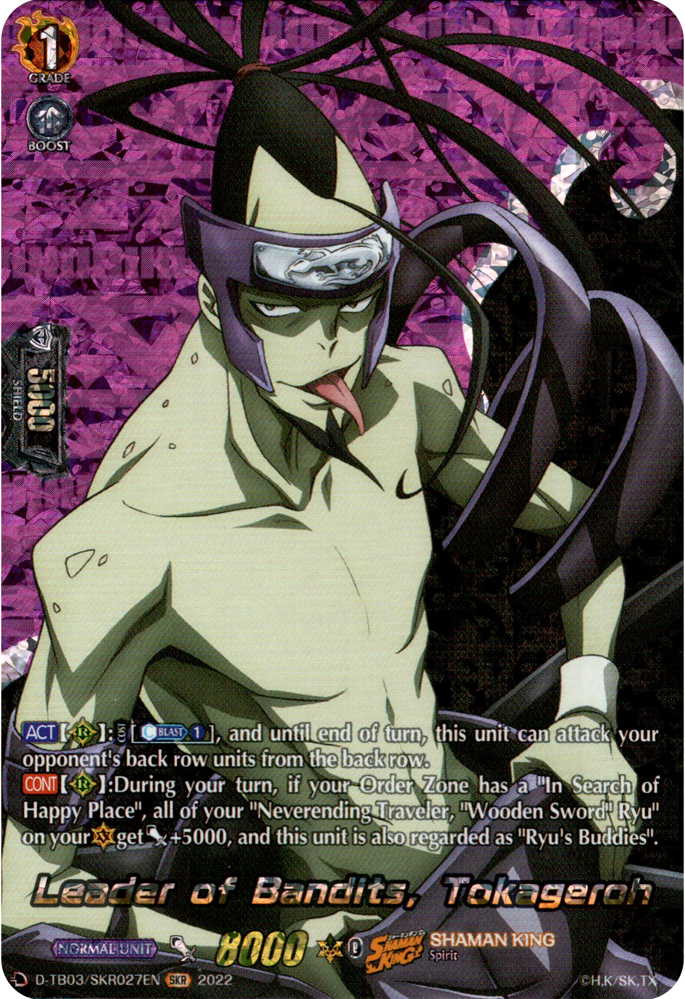 Leader of Bandits, Tokageroh - D-TB03/SKR027EN - Shaman King – Card ...