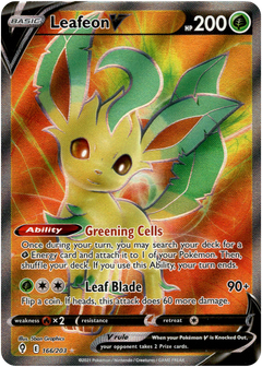 Leafeon V Full Art - 166/203 - Evolving Skies - Holo - Card Cavern
