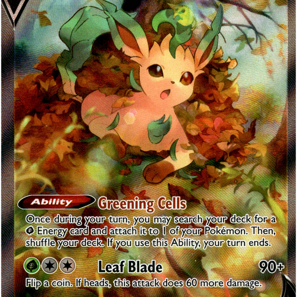 Leafeon V Alternate Art - 167/203 - Evolving Skies - Holo Card Cavern Trading Cards, LLC Leafeon V Alternate Art - 167/203 - Evolving Skies - Holo Card Cavern Trading Cards, LLC