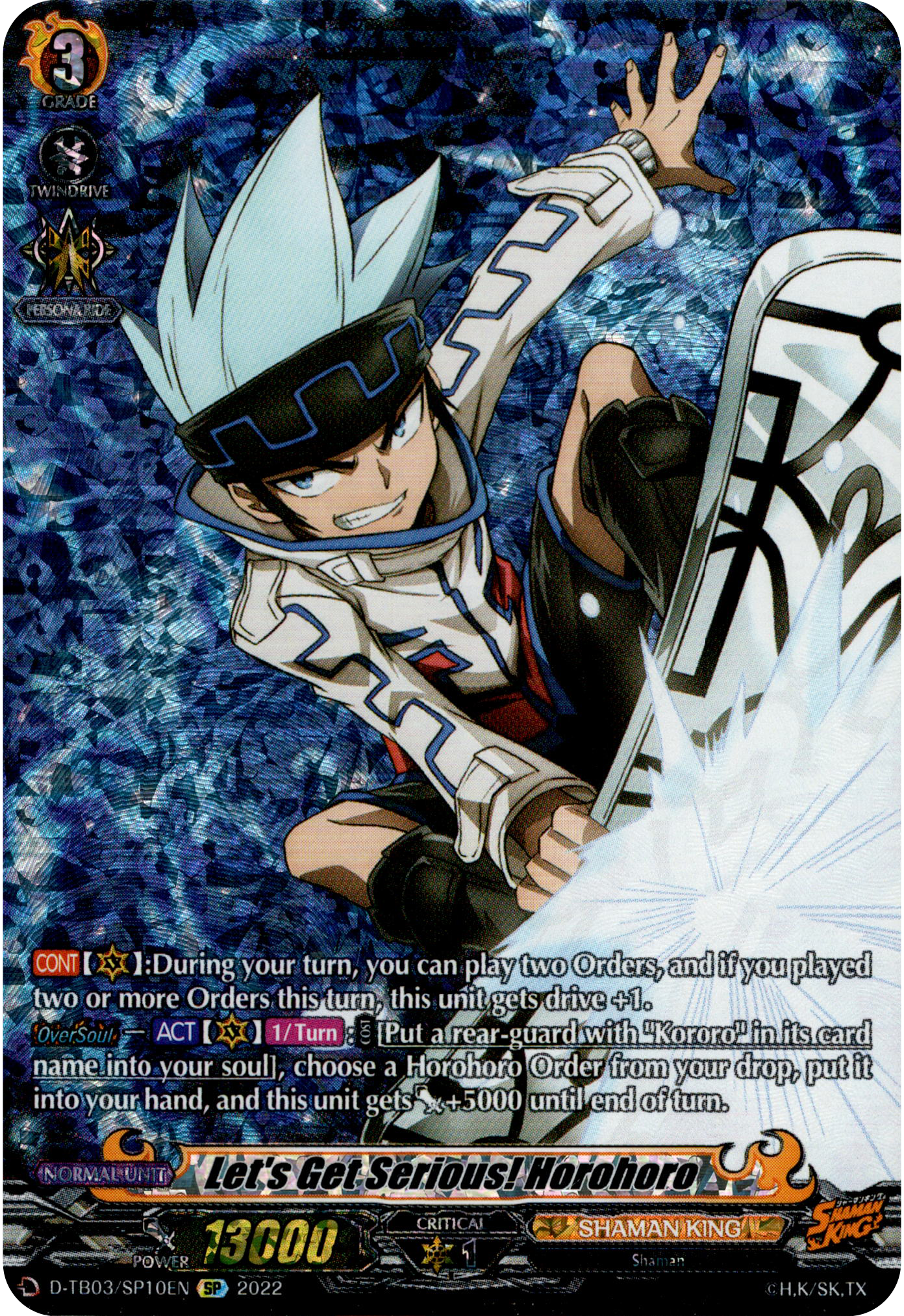 Let's Get Serious! Horohoro - D-TB03/SP10EN - Shaman King - Card Cavern
