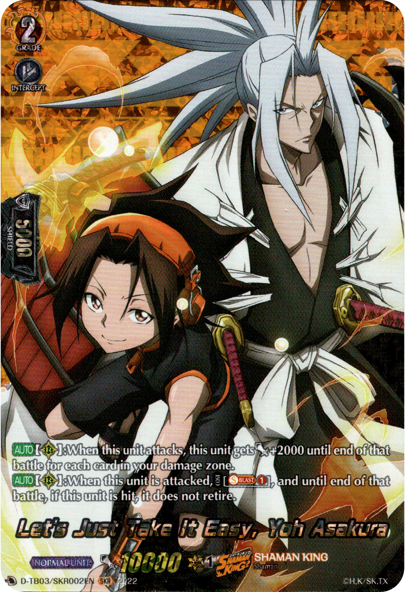 Let's Just Take It Easy, Yoh Asakura - D-TB03/SKR002EN - Shaman King - Card Cavern