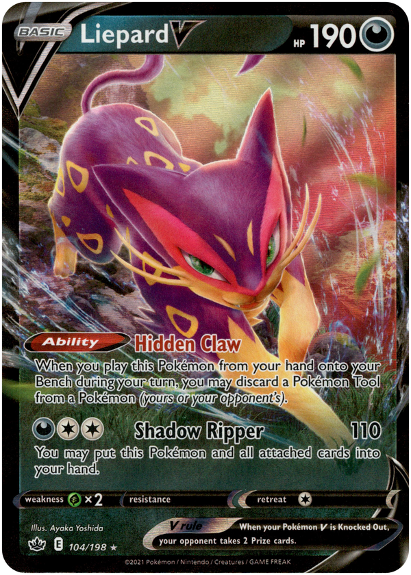 Liepard V - 104/198 - Chilling Reign - Card Cavern