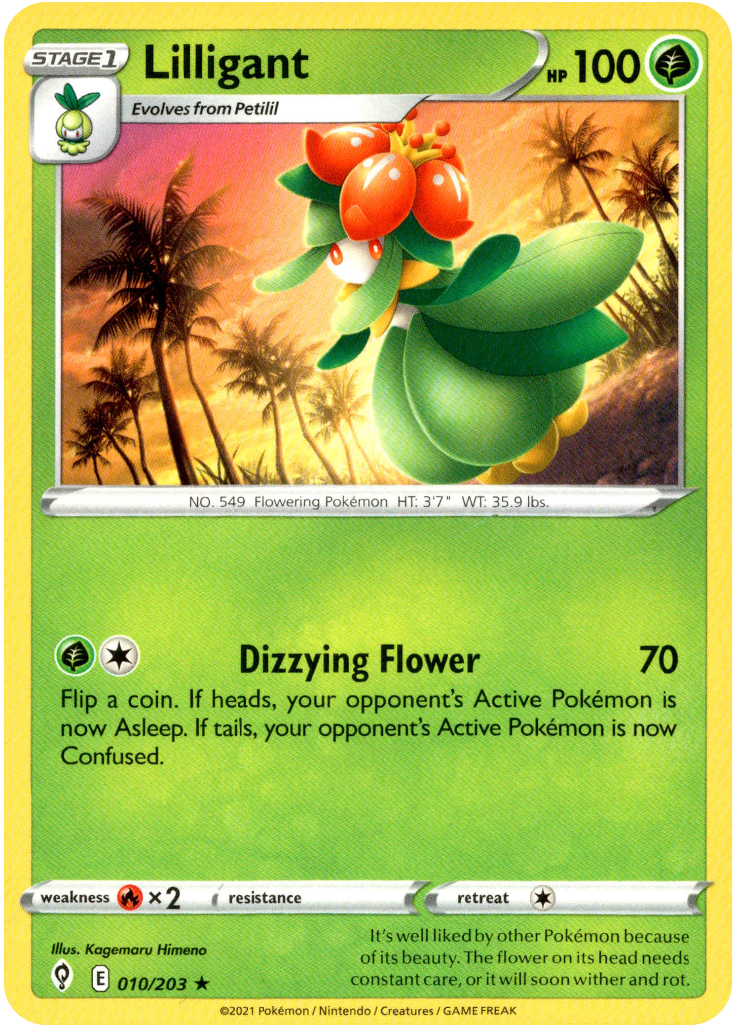 Lilligant - 010/203 - Evolving Skies - Card Cavern