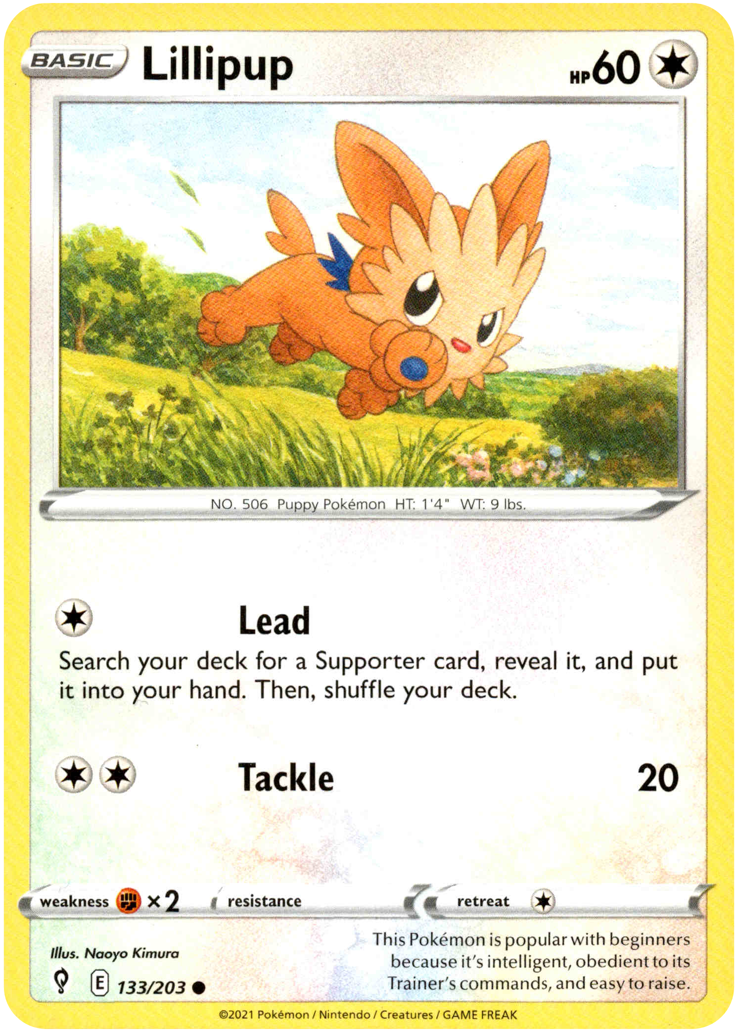 Lillipup - 133/203 - Evolving Skies - Card Cavern