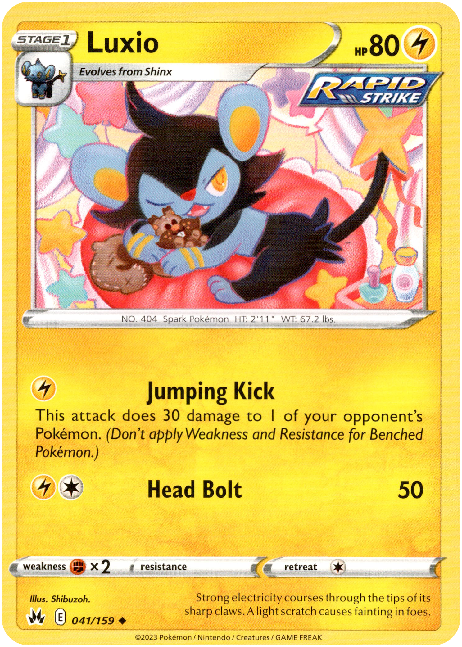 Luxio - 041/159 - Crown Zenith - Card Cavern