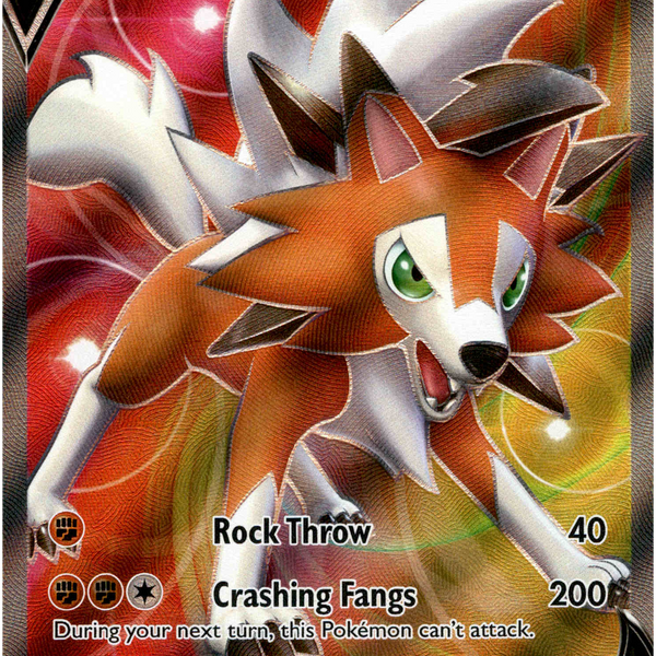 Lycanroc V Full Art - 187/203 - Evolving Skies