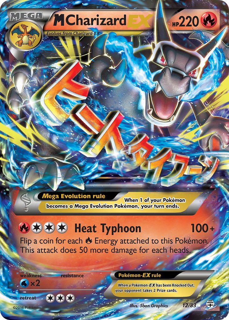 M Charizard EX - 12/83 - Generations - Holo - Card Cavern