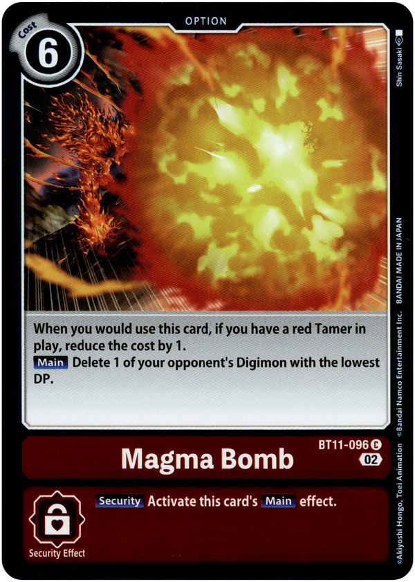 Magma Bomb - BT11-096 C - Dimensional Phase - Foil - Card Cavern