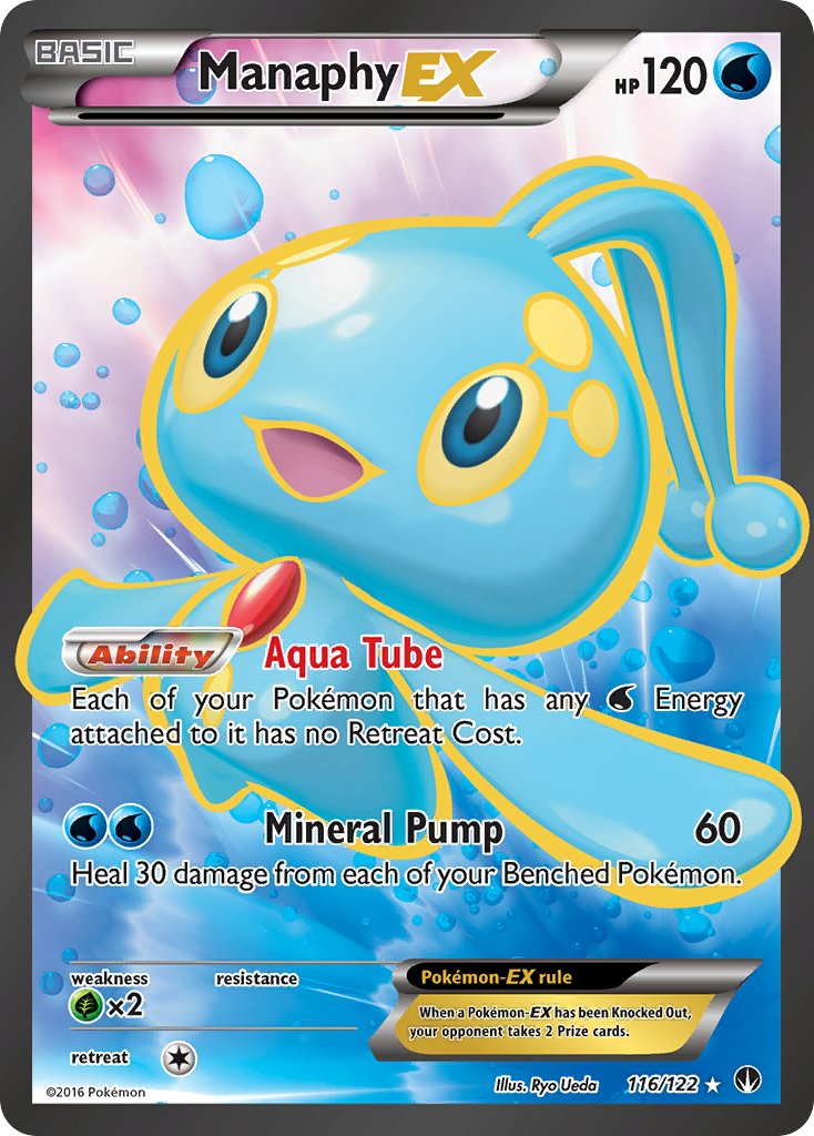 Manaphy EX Full Art - 116/122 - BREAKpoint - Card Cavern