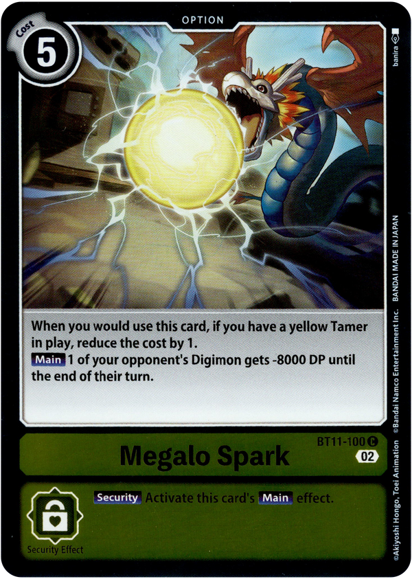 Megalo Spark - BT11-100 C - Dimensional Phase - Foil - Card Cavern