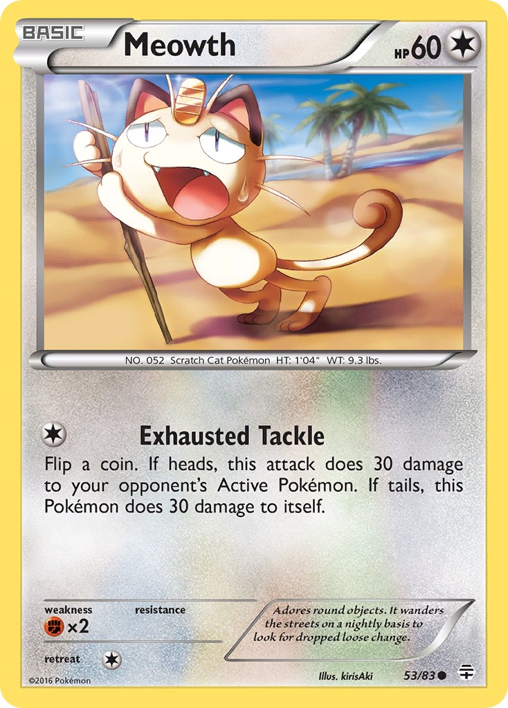 Meowth - 53/83 - Generations - Card Cavern