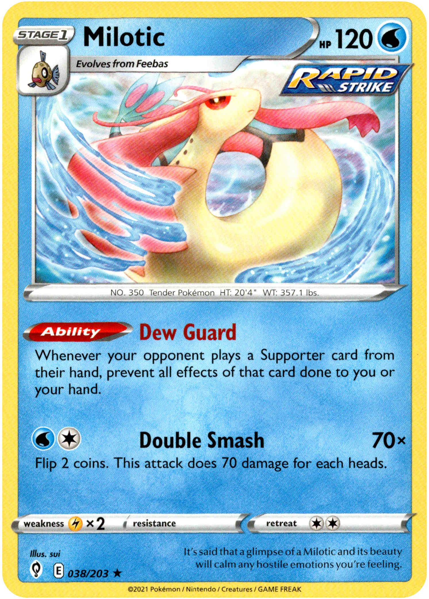 Milotic - 038/203 - Evolving Skies - Card Cavern