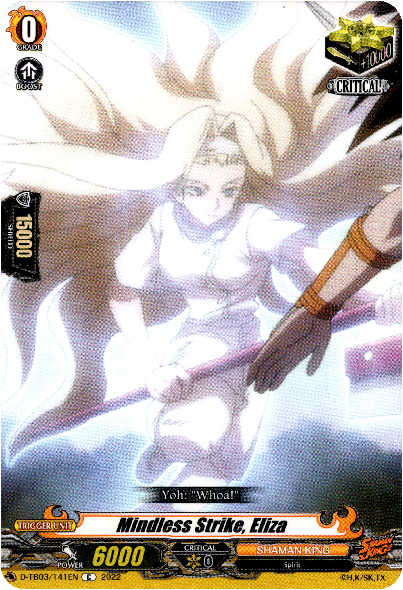 Mindless Strike, Eliza - D-TB03/141EN - Shaman King - Card Cavern