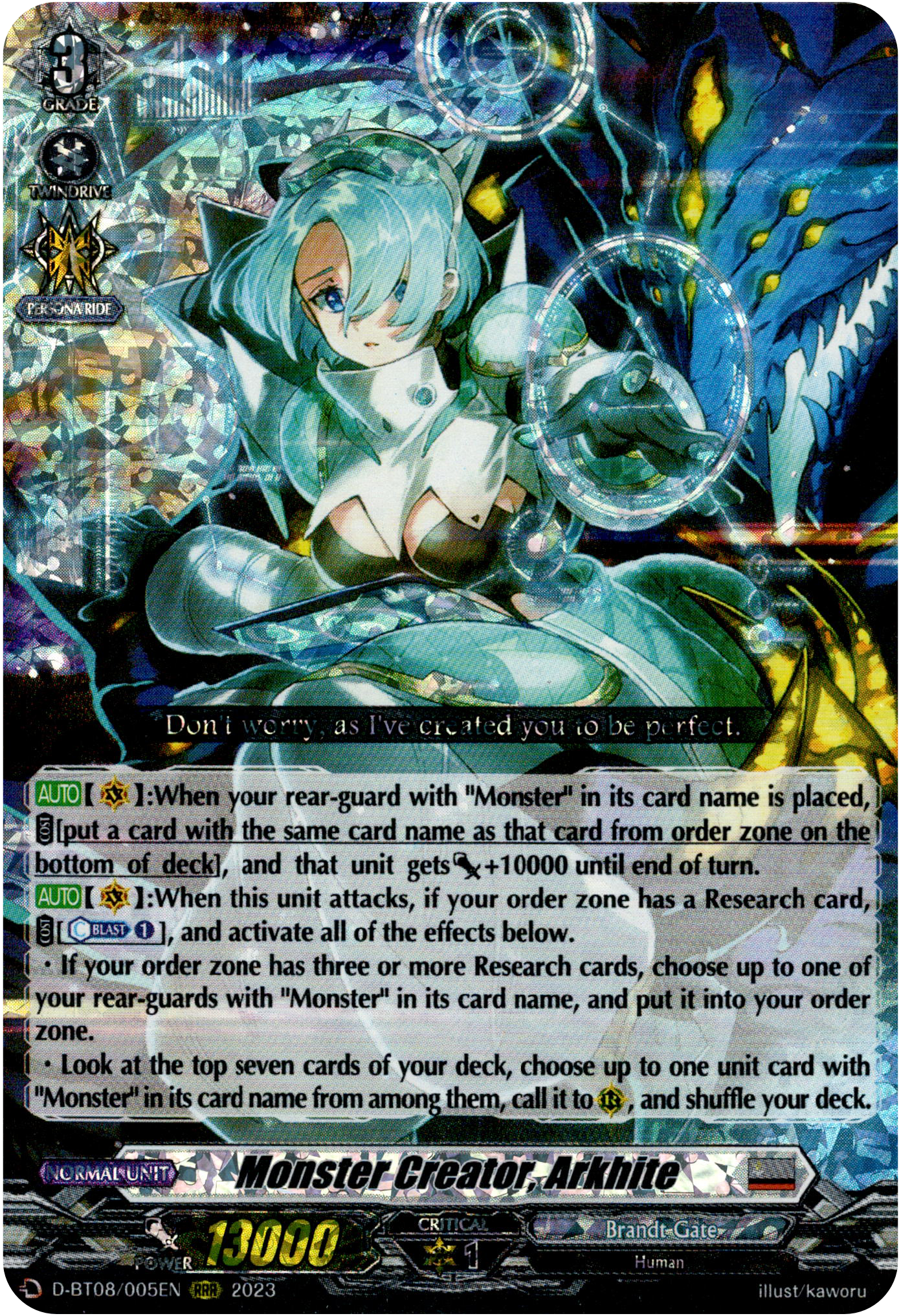 Monster Creator, Arkhite - D-BT08/005EN - Minerva Rising - Card Cavern