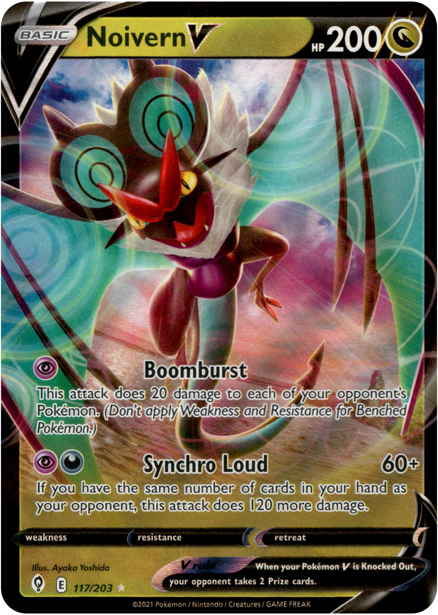 Noivern V - 117/203 - Evolving Skies - Holo - Card Cavern
