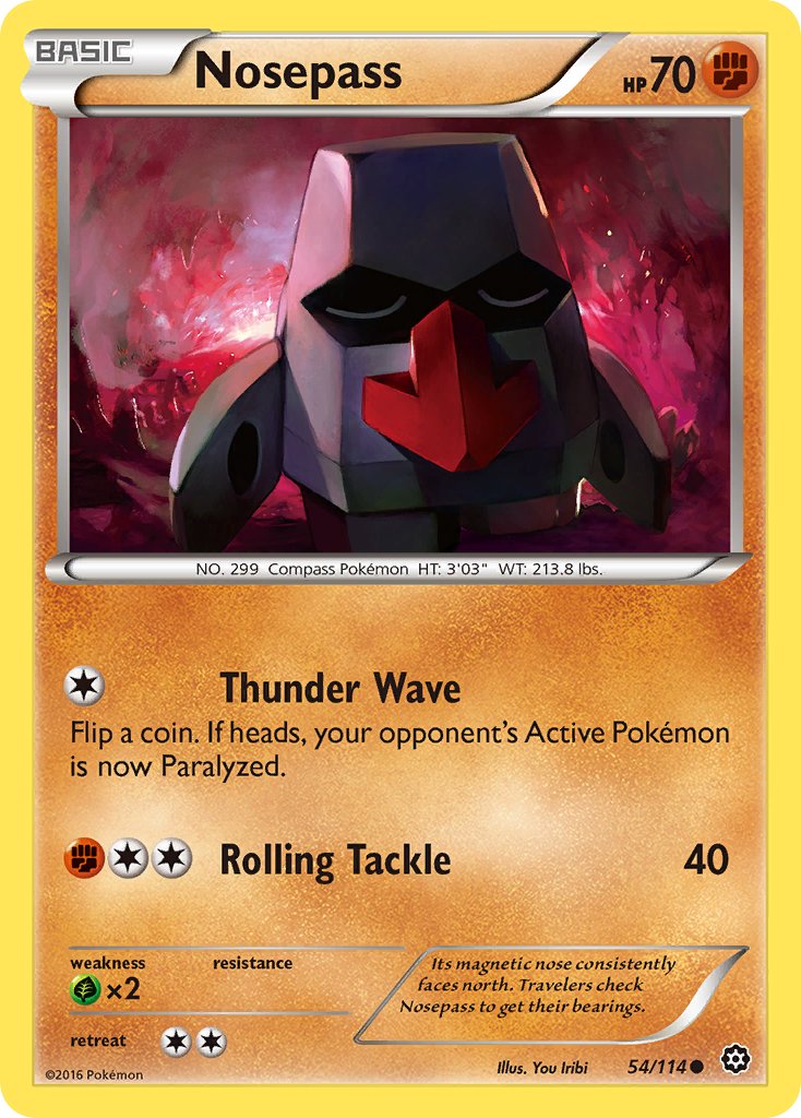 Nosepass - 54/114 - Steam Siege - Card Cavern
