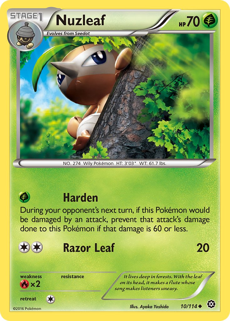 Nuzleaf - 10/114 - Steam Siege - Card Cavern