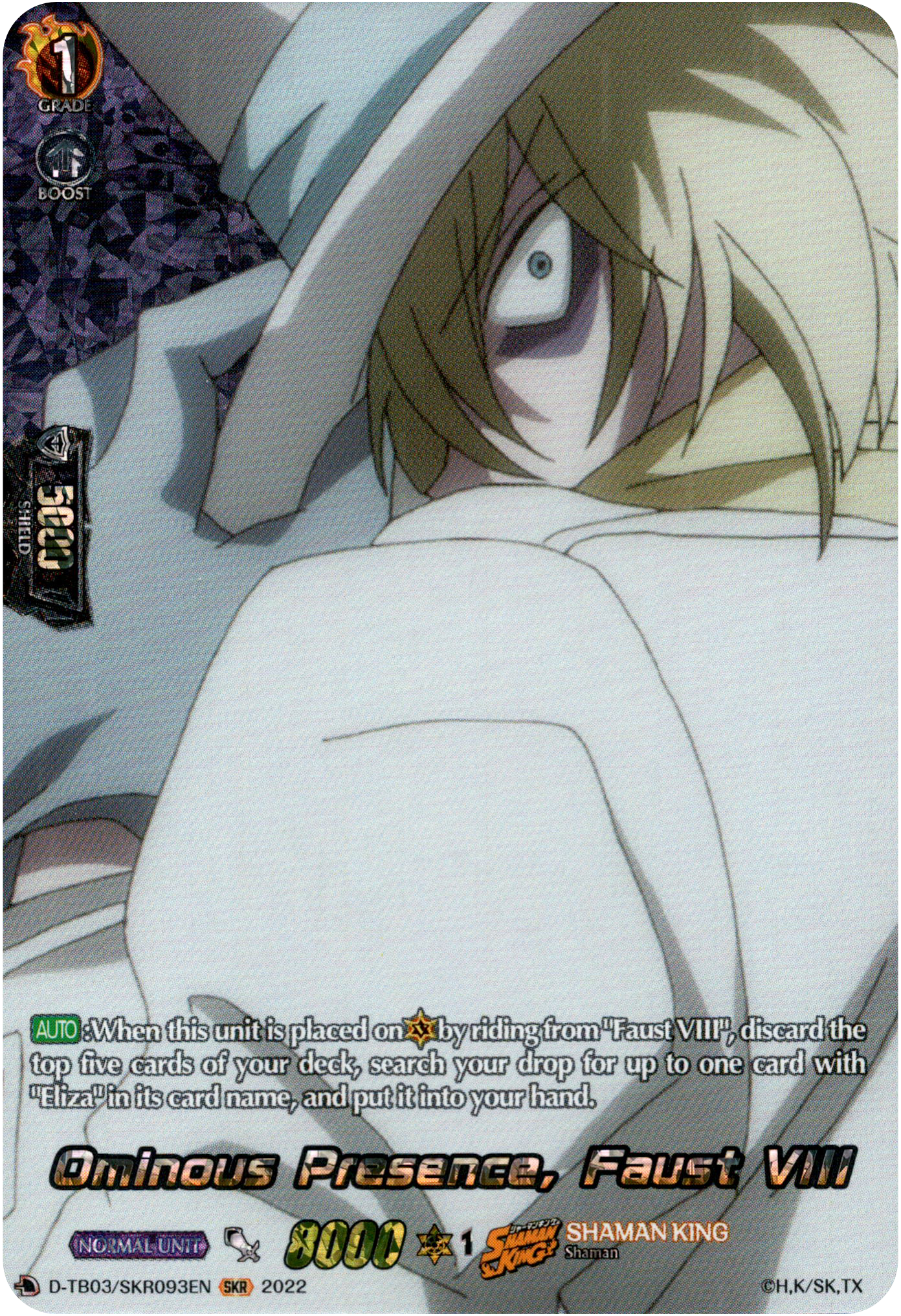 Ominous Presence, Faust VIII - D-TB03/SKR093EN - Shaman King - Card Cavern