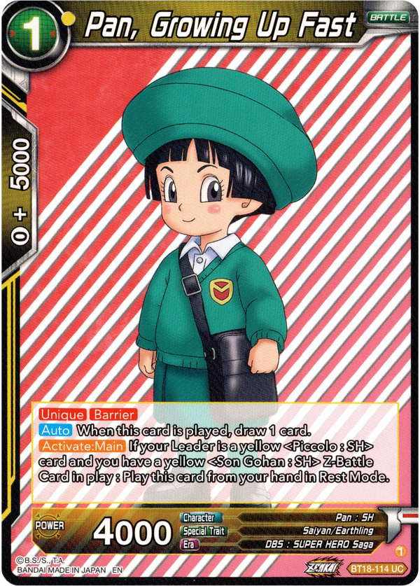 Pan, Growing Up Fast - BT18-114 - Dawn of the Z-Legends - Card Cavern