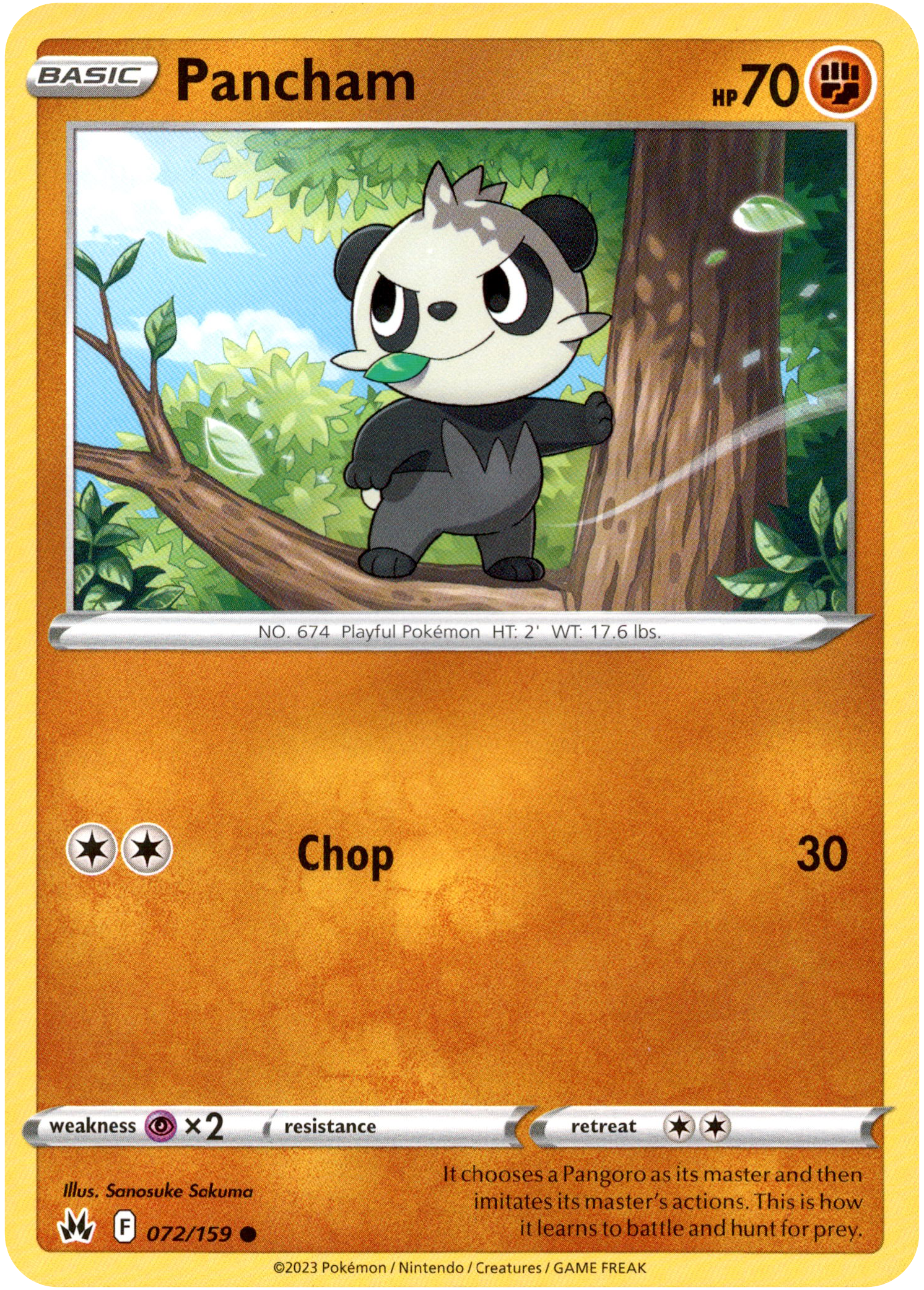 Pancham - 072/159 - Crown Zenith - Card Cavern