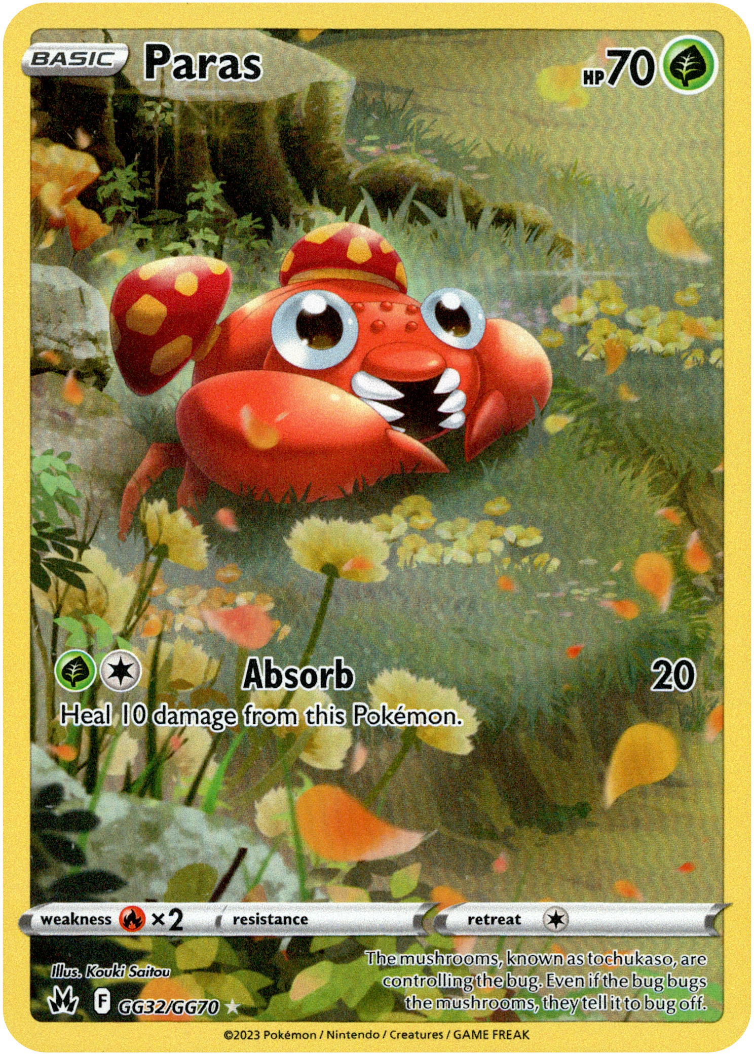 Paras - GG32/GG70 - Crown Zenith - Holo - Card Cavern
