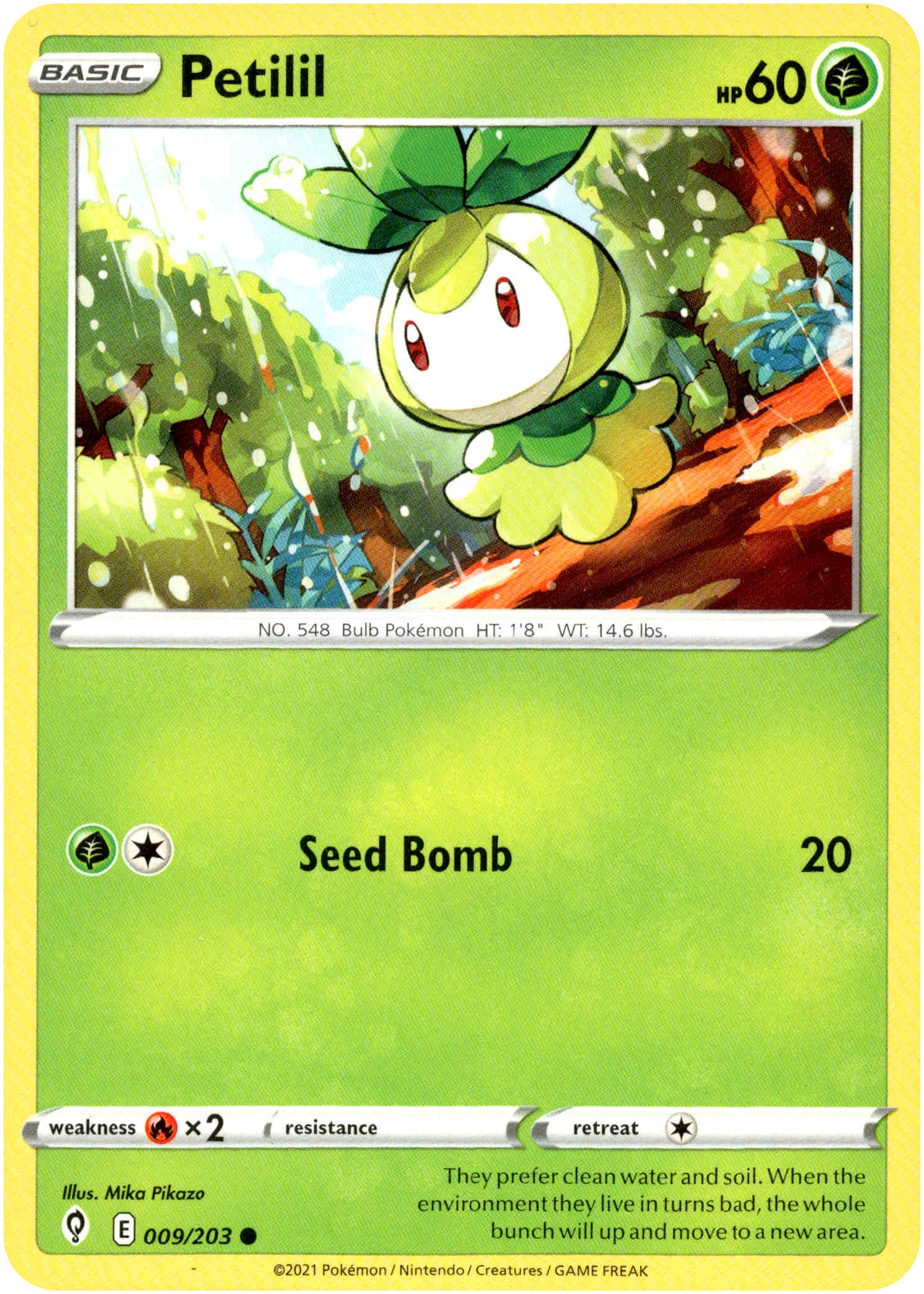 Petilil - 009/203 - Evolving Skies - Card Cavern
