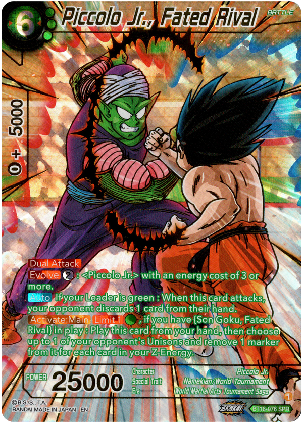 Piccolo Jr., Fated Rival Special Rare - BT18-076 - Dawn of the Z-Legends - Card Cavern