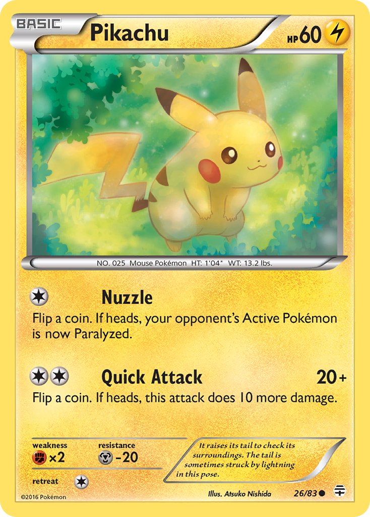 Pikachu - 26/83 - Generations - Card Cavern