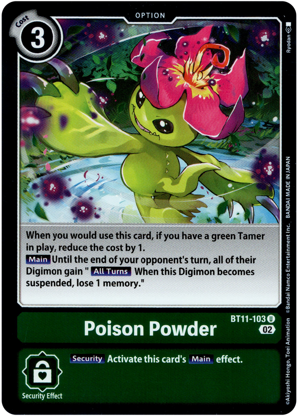 Poison Powder - BT11-103 U - Dimensional Phase - Foil - Card Cavern