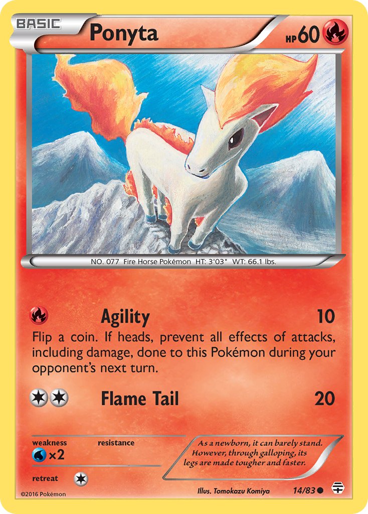 Ponyta - 14/83 - Generations - Card Cavern