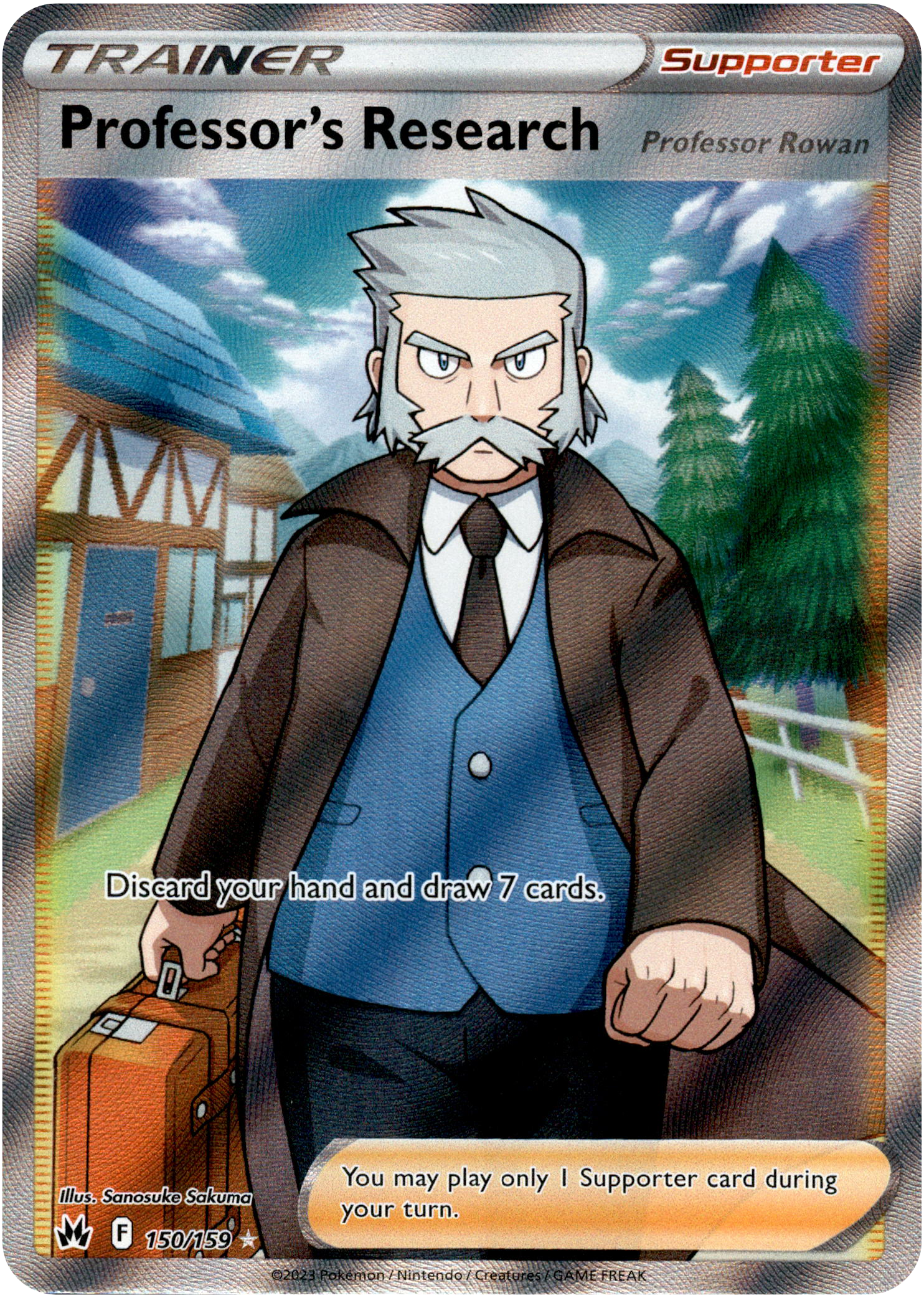 Professor's Research Full Art - 150/159 - Crown Zenith - Holo - Card Cavern
