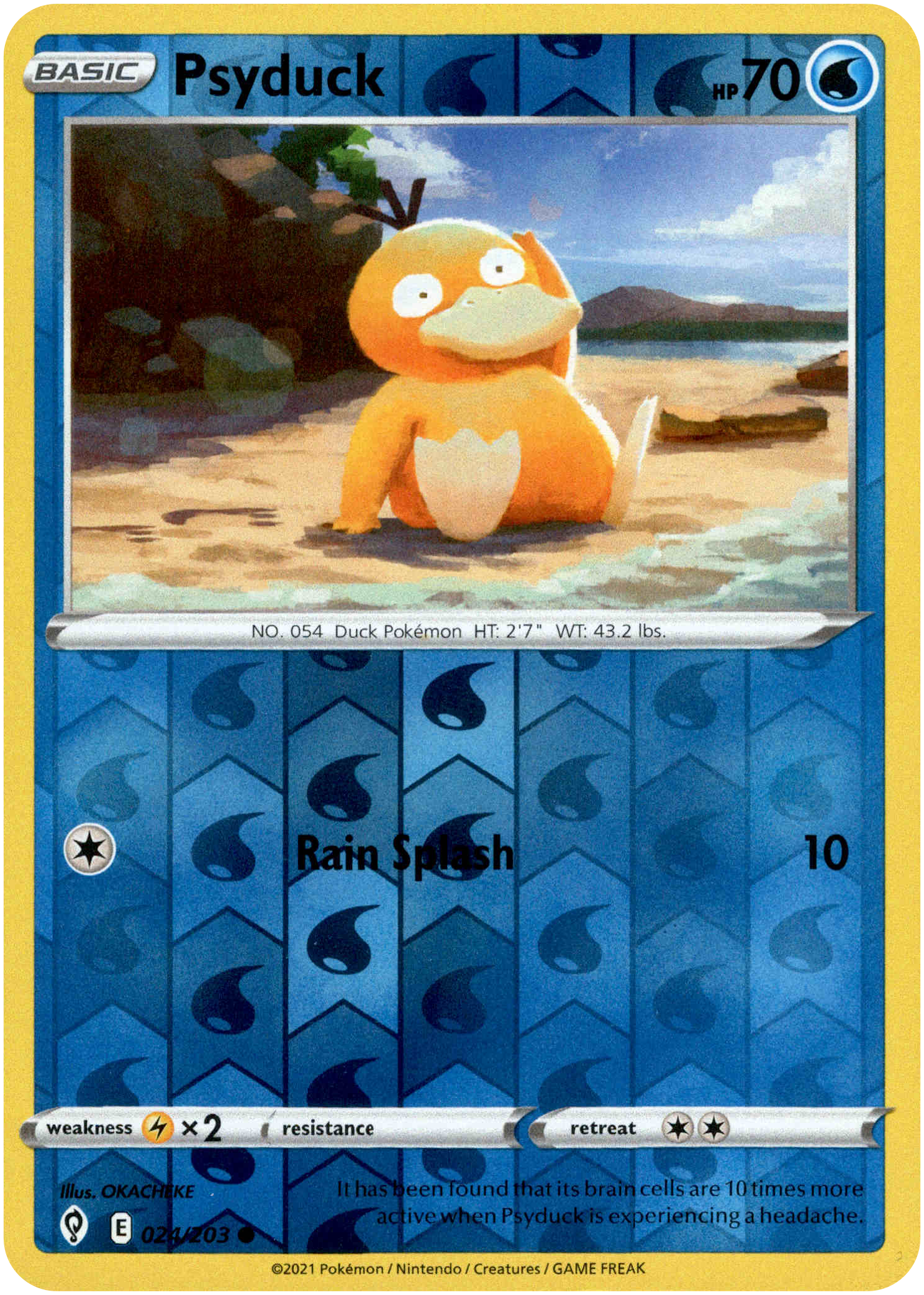 Psyduck - 024/203 - Evolving Skies - Reverse Holo - Card Cavern