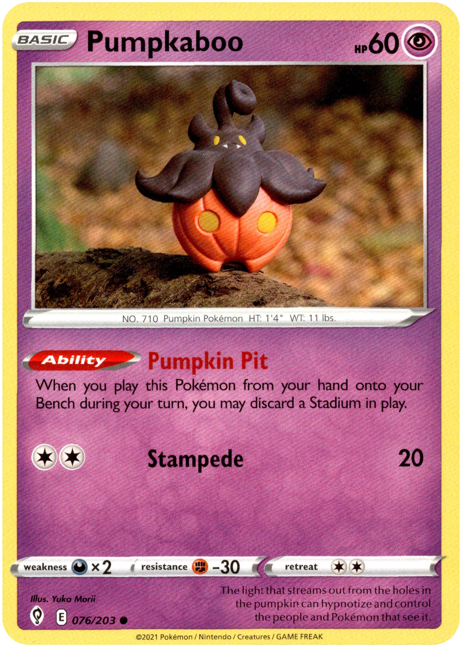Pumpkaboo - 076/203 - Evolving Skies - Card Cavern