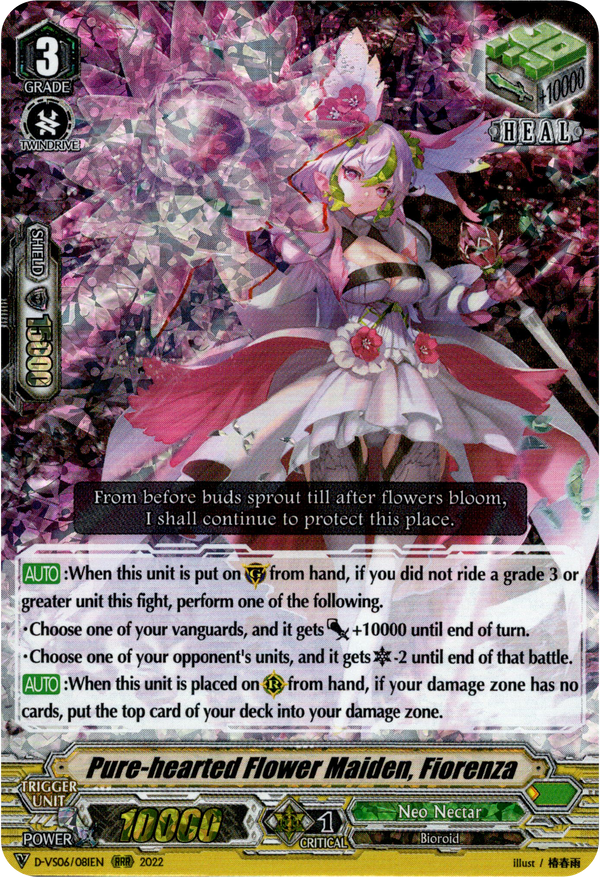 Pure-hearted Flower Maiden, Fiorenza - D-VS06/081EN - V Clan Collection Vol.6 - Foil - Card Cavern