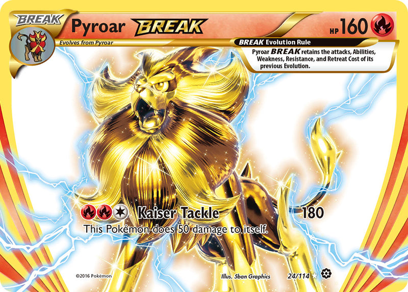 Pyroar BREAK - 24/114 - Steam Siege - Card Cavern
