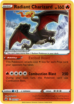 Radiant Charizard - 020/159 - Crown Zenith - Holo - Card Cavern