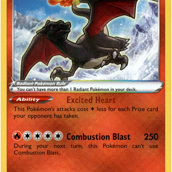 pokemon tcg crown zenith 020 159 radiant charizard card Radiant Charizard - 020/159 - Crown Zenith