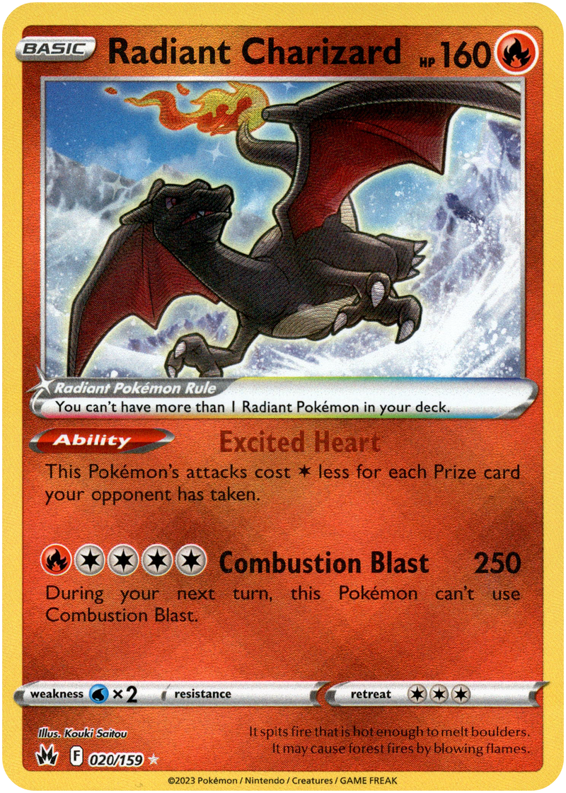 Radiant Charizard - 020/159 - Crown Zenith