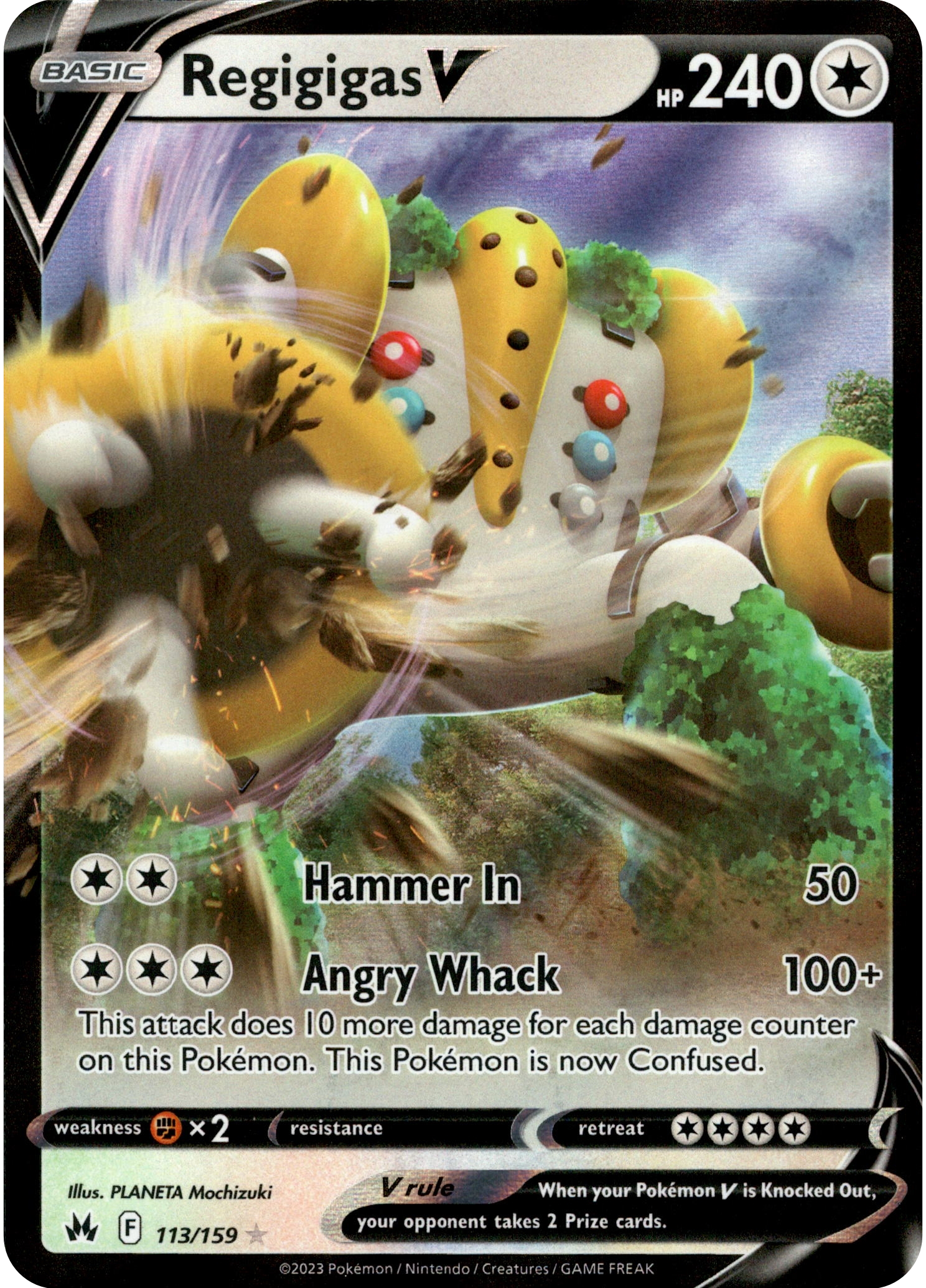 Regigigas V - 113/159 - Crown Zenith - Holo - Card Cavern