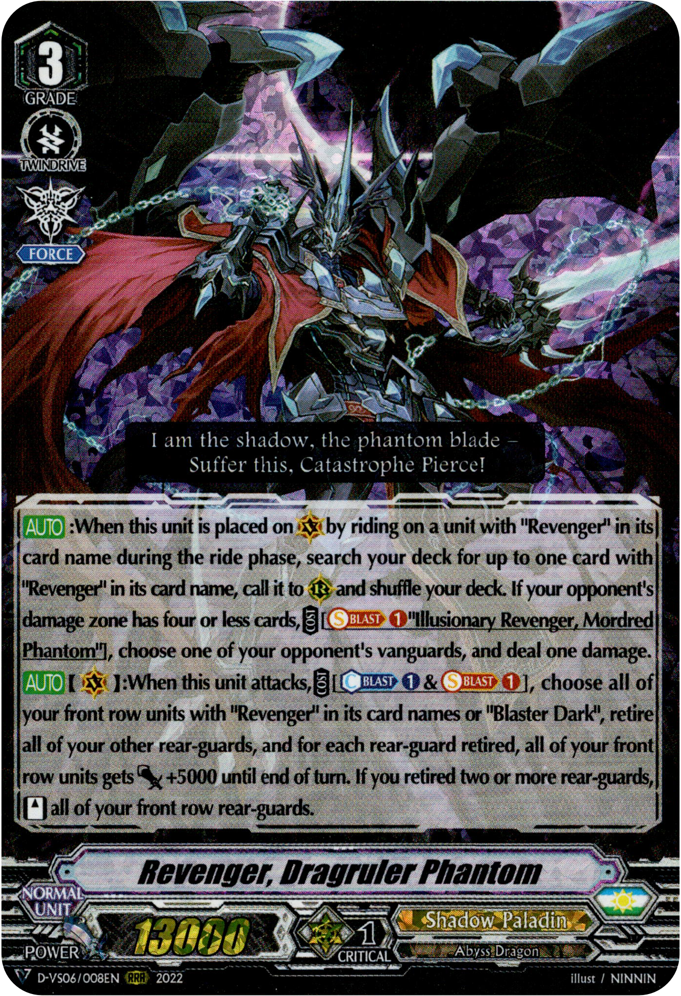 Revenger, Dragruler Phantom - D-VS06/008EN - V Clan Collection Vol.6 - Foil - Card Cavern