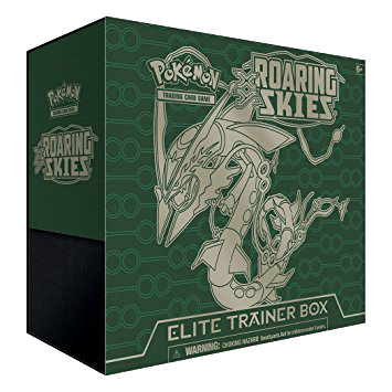 Roaring Skies ETB - Rayquaza - Sleeves and Deck Box - PTCGO Code - Card Cavern