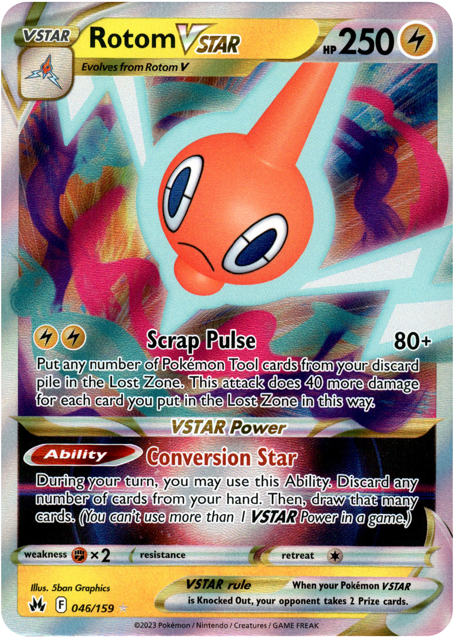 Rotom VSTAR - 046/159 - Crown Zenith - Card Cavern