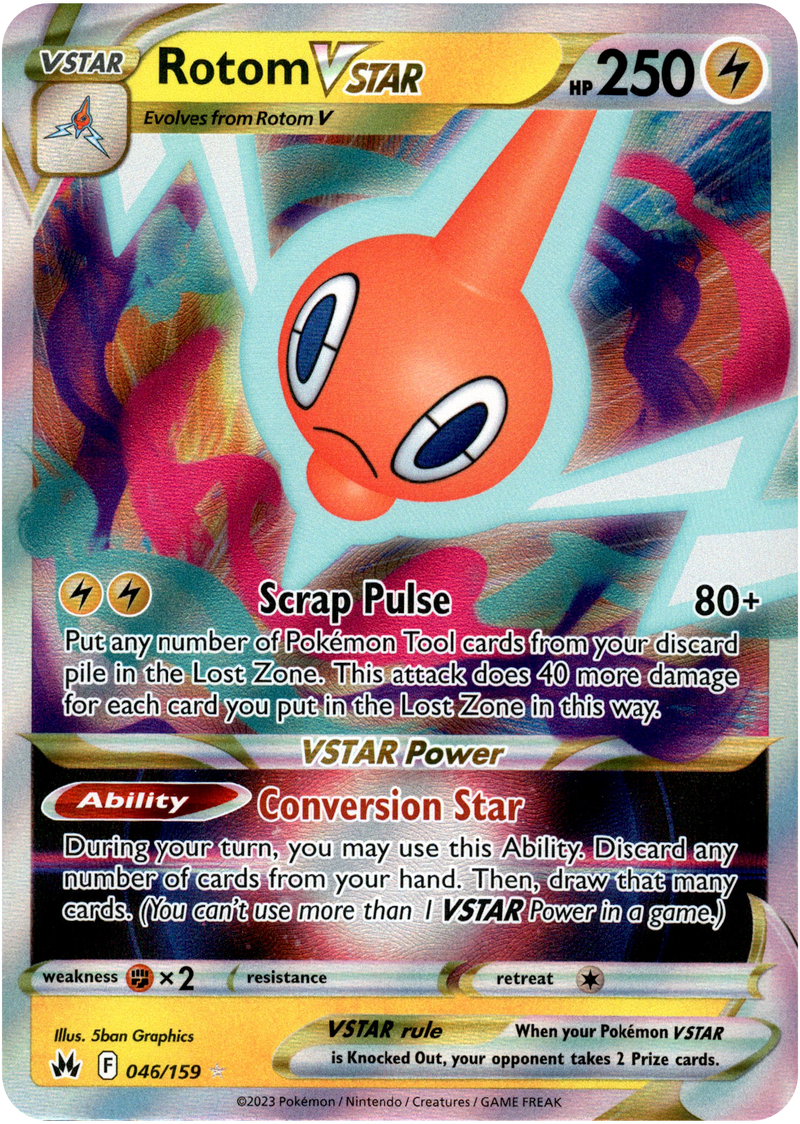 pokemon rotom card Rotom VSTAR - 046/159