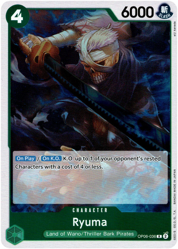 Ryuma - OP06-036R - Wings of the Captain - Foil - Card Cavern