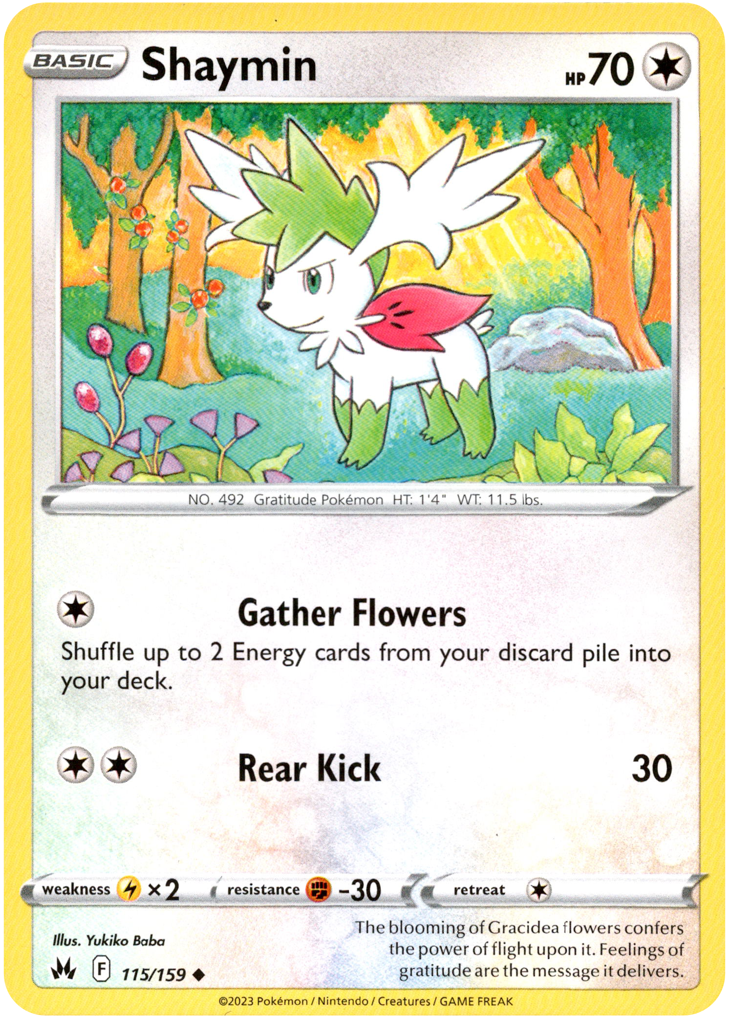 Shaymin - 115/159 - Crown Zenith - Card Cavern