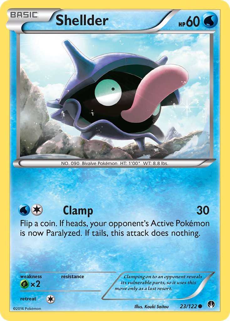 Shellder - 23/122 - BREAKpoint - Card Cavern