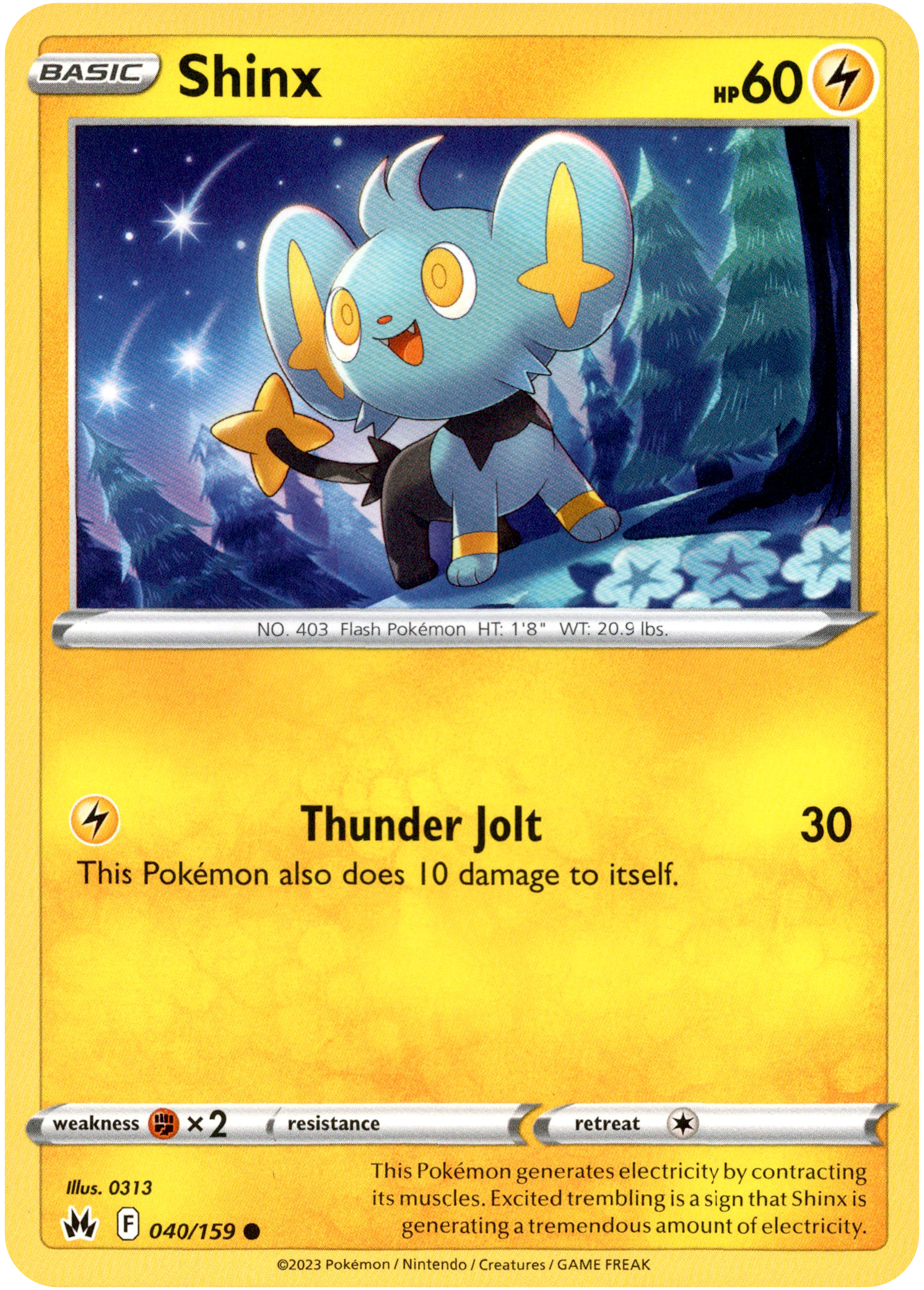 Shinx - 040/159 - Crown Zenith - Card Cavern
